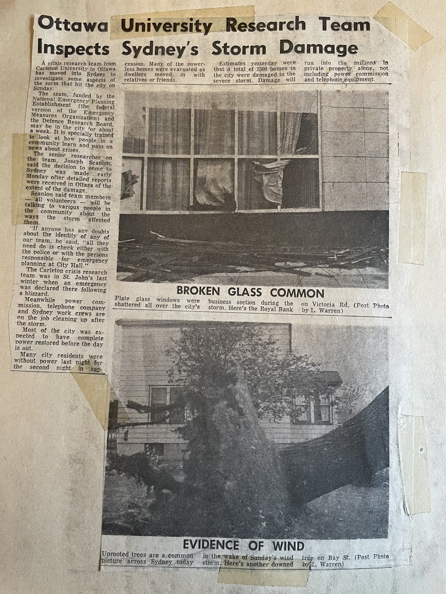 Cyclone_Fogarty's tweet photo. This day in weather history - 52 years ago a severe wind storm for Cape Breton and damaging wet snow storm for Halifax and western NS.  #nswx #nsstorm https://t.co/thb9Kq4C2o