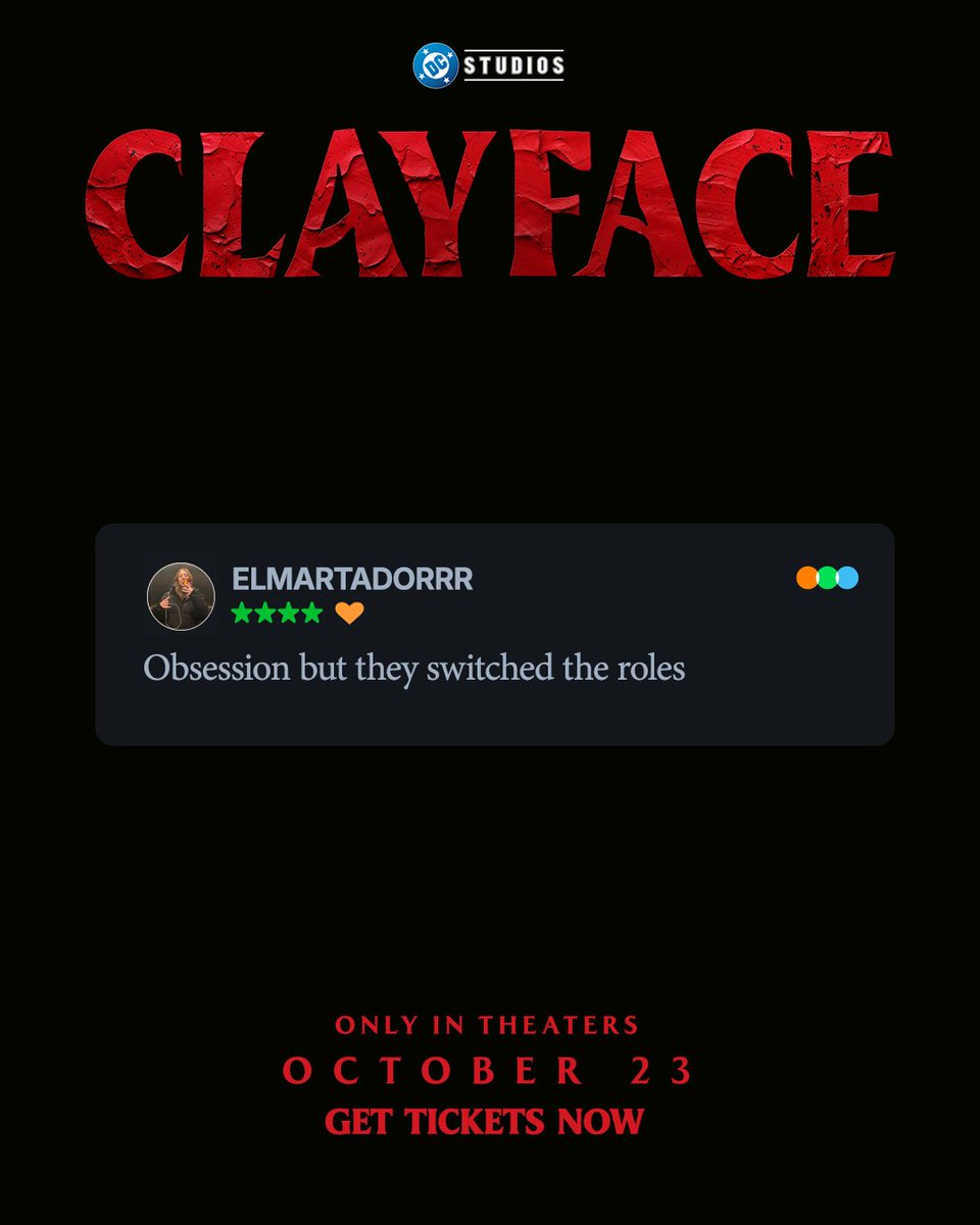 ClayfaceMovieDC's tweet photo. These @letterboxd reviews speak for themselves. Got plans this weekend? Go see #ClayfaceMovie in theaters THIS FRIDAY! GET TICKETS NOW! https://t.co/RiRZPoB5yi https://t.co/wKJspi1Wck