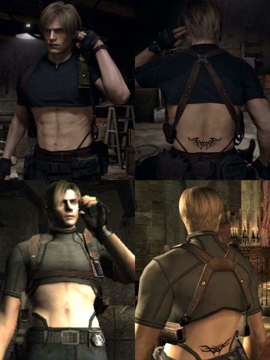 leon_pilled's tweet photo. og re4 Leon and remake re4 Leon are two bad bitches who must not be pitted against each other https://t.co/KpVH8PNLvi