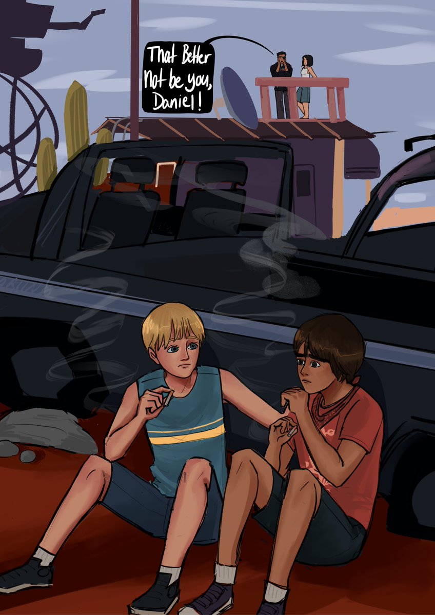 Kikoriin0's tweet photo. Caught smoking😮💨. This genius commision requested by @northnorthgone. #Lis2 #Spiritwolf #SeanDiaz #LylaPark https://t.co/Mwj3lwtP8E