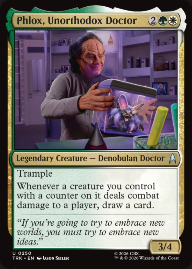 DimirUB's tweet photo. 【MTG x STAR TREK】
《型破りな医師、フロックス》 https://t.co/JeBDgFlsEx