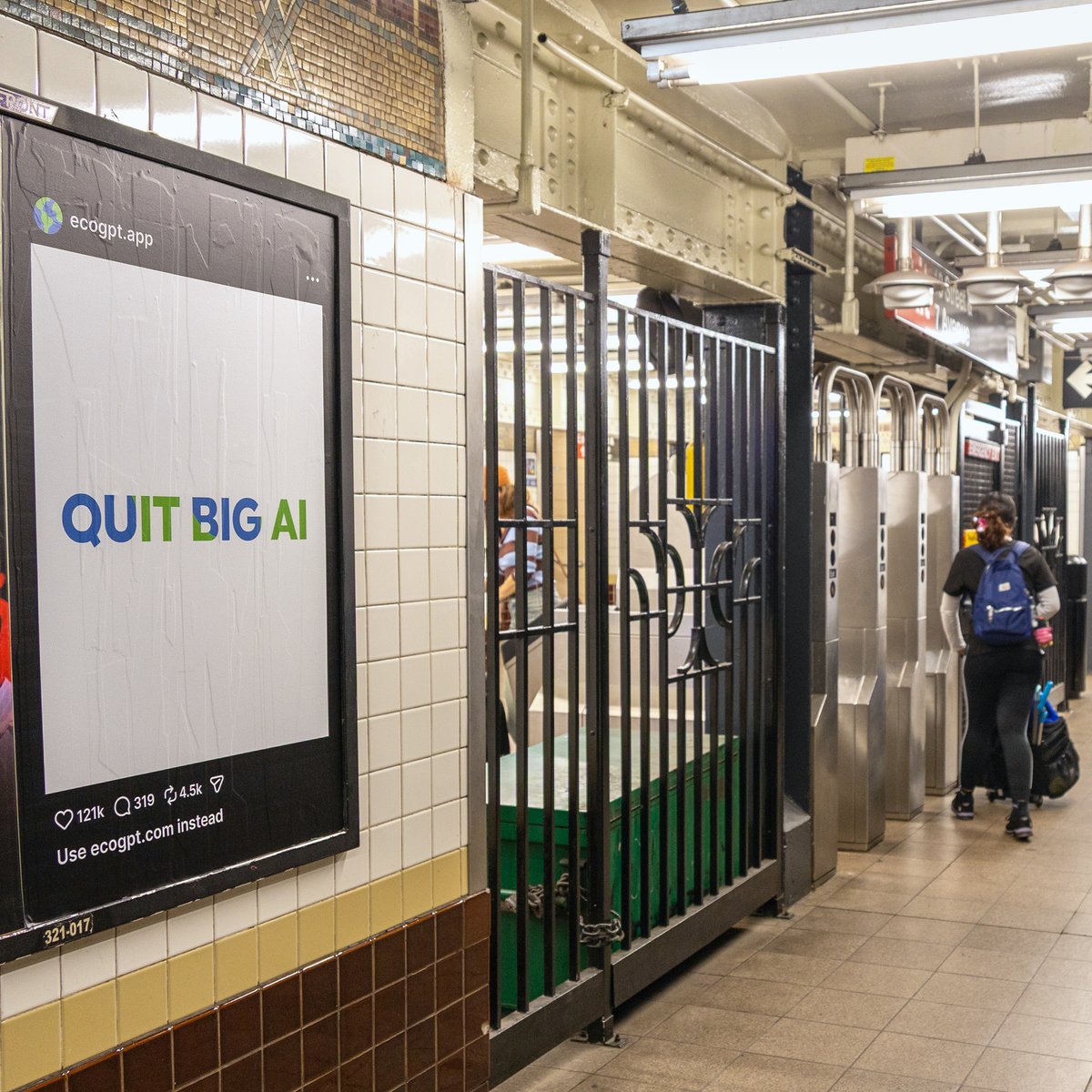 _ethanleonard's tweet photo. i just spent $200k telling new york to quit big ai

the industry is obsessed with building bigger models, using more energy, and collecting more data

we built EcoGPT to do things differently

free AI, efficient models, and 435,978 trees planted

try now: https://t.co/nP3M4k8LH3 https://t.co/wgaqWMdUGk
