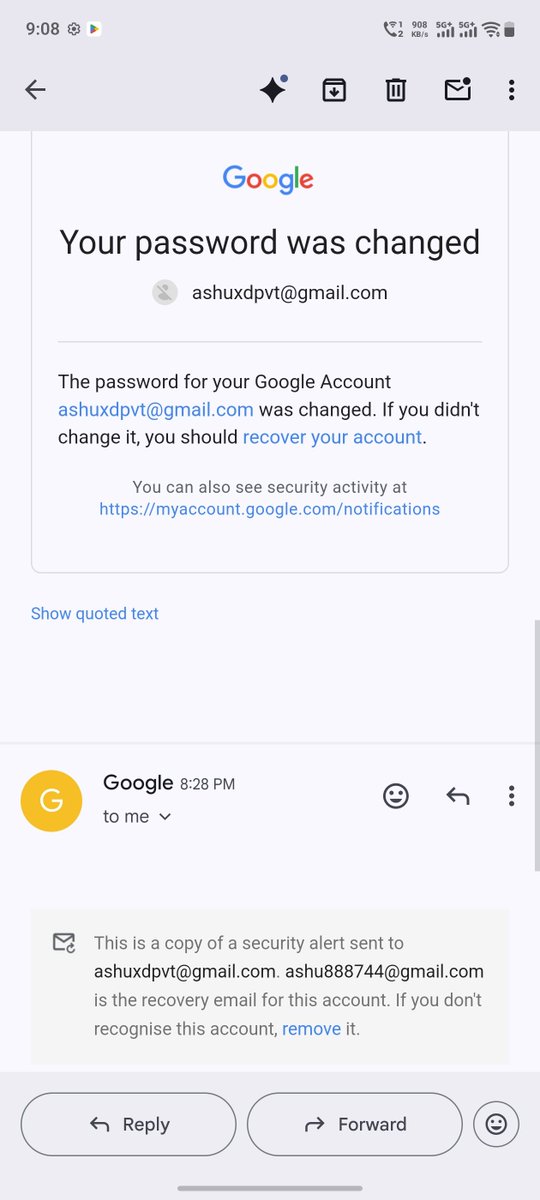Ashuxdpvt's tweet photo. Hey @Google @googleaccount @Googlelndia @TeamYouTube my account is hacked by someone and he changed my password and also added his mail in parent mail am unable to recover it I have all the proofs that I am the real owner of that account please help me to recover proofs are here https://t.co/nvdfYzz6xX