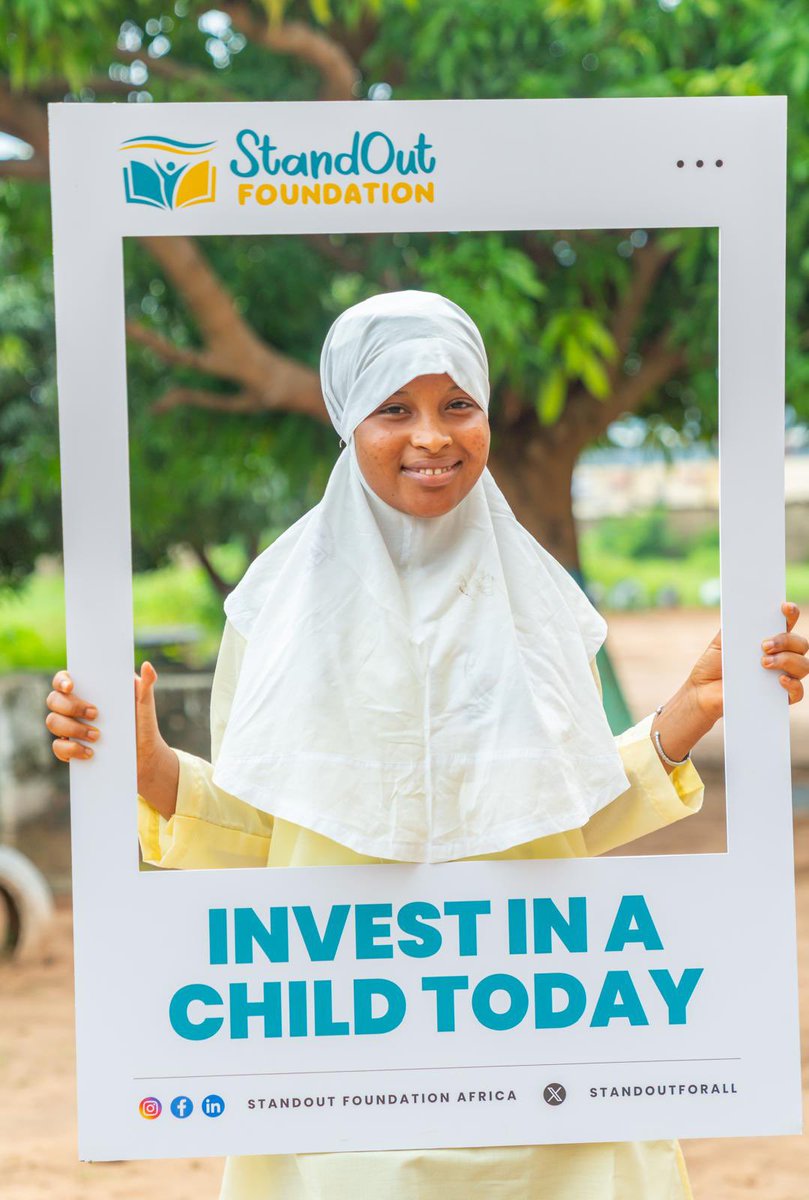 StandoutForAll's tweet photo. Every Dream Deserves a Chance to Stand Out! 💛💙

Behind every smile is a dream, and behind every dream is an opportunity waiting to be unlocked.

At @StandoutForAll , we believe that access to quality education, the right support, and equal opportunities can transform lives and shape brighter futures.

Because when we invest in education, we don't just change one life we empower a generation. 🌍

💛 Invest in a Child Today!

#StandoutFoundation #InvestInAChildToday #EducationForAll #StandoutForAll