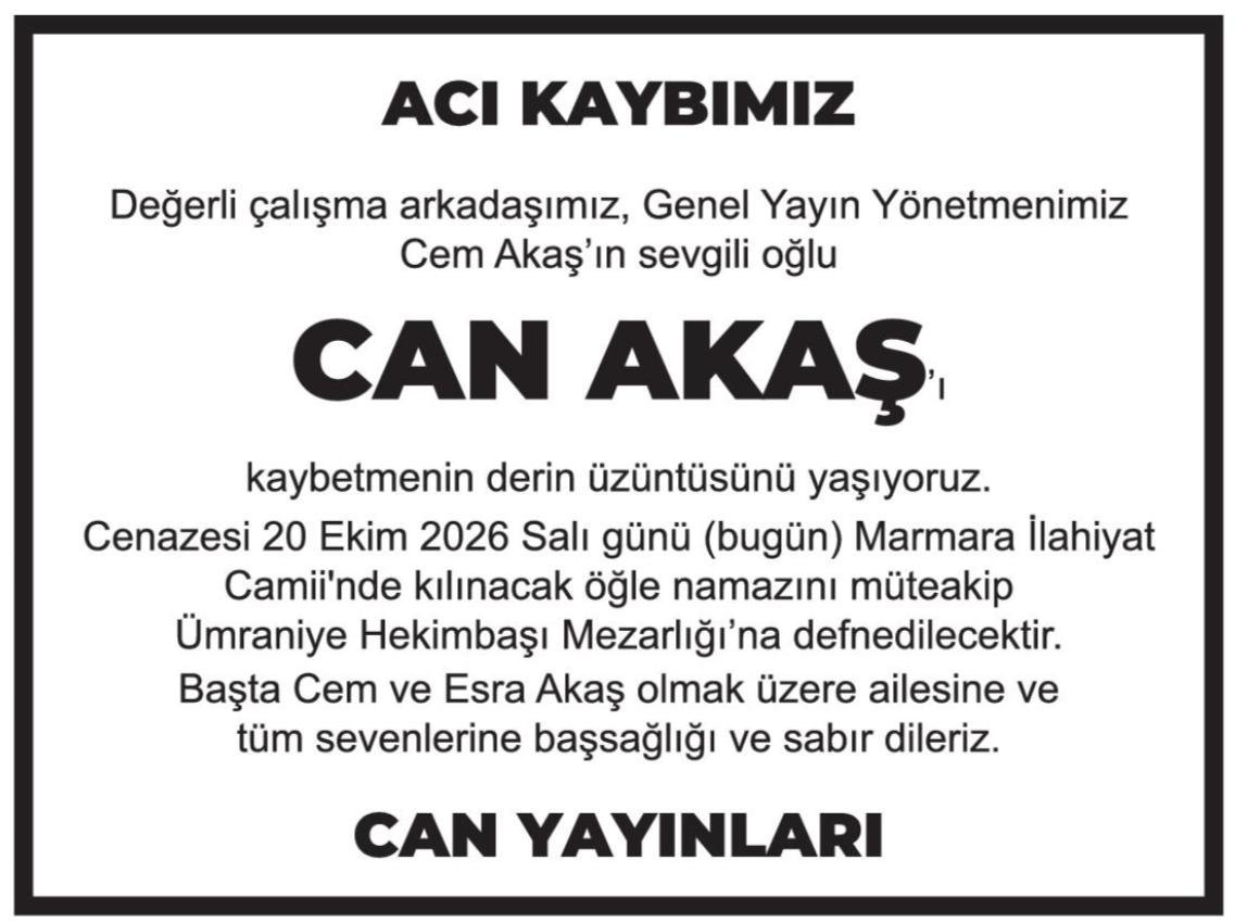 elifhopyar's tweet photo. Çok üzüldüm. Cem Akaş' a, ailesine başsağlığı ve sabır diliyorum. https://t.co/WUSEMkT9PU