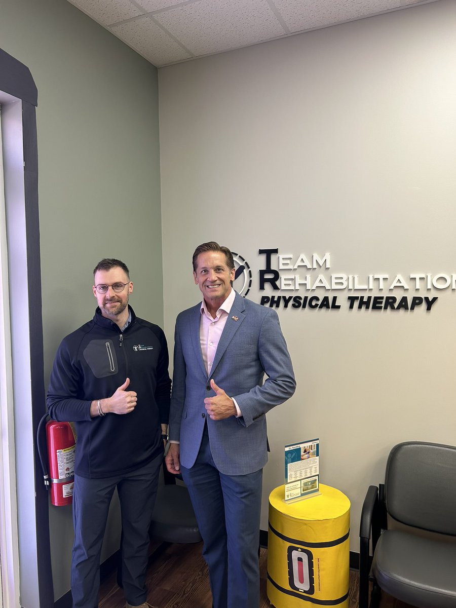 RepMcCormick's tweet photo. Great visiting Team Rehabilitation’s Roswell West Clinic to meet with local physical therapy professionals and discuss ways to improve preventative care for our seniors.

We discussed legislation to incorporate fall risk assessments and prevention services into Medicare wellness visits, helping seniors stay safe, healthy, and independent. Thank you to the Team Rehabilitation team for the important work you do to keep Georgians on their feet!