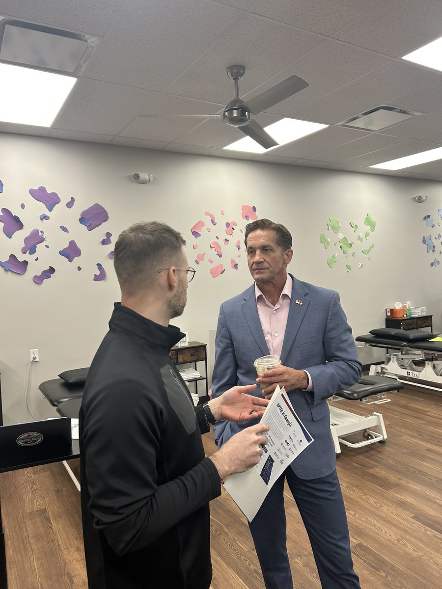 RepMcCormick's tweet photo. Great visiting Team Rehabilitation’s Roswell West Clinic to meet with local physical therapy professionals and discuss ways to improve preventative care for our seniors.

We discussed legislation to incorporate fall risk assessments and prevention services into Medicare wellness visits, helping seniors stay safe, healthy, and independent. Thank you to the Team Rehabilitation team for the important work you do to keep Georgians on their feet!