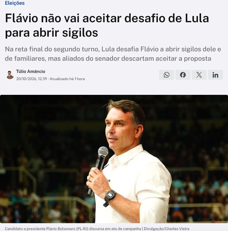 BiazitaGomes's tweet photo. Quem não deve não teme e Flávio tá devendo bastante https://t.co/arMdSjCMxW