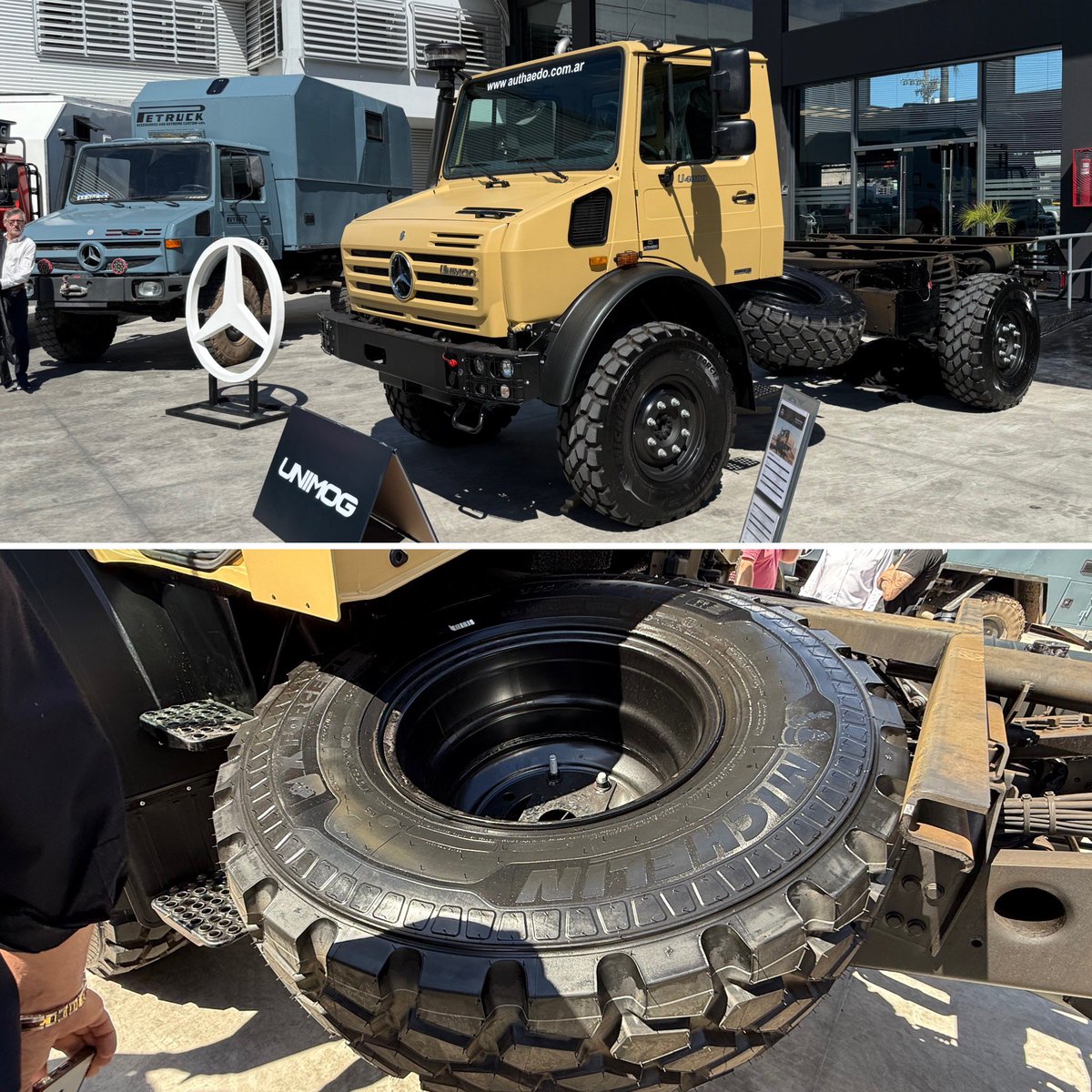 autoblogar's tweet photo. #EstoPasaAhora
🔹Mercedes-Benz lanzó a la venta en la Argentina el nuevo Unimog U4000 para uso civil.
🔹Viene con una rueda de auxilio de 135 kilos, en el mismo tamaño que las titulares. La marca asegura que esto no afecta el consumo, las prestaciones ni las emisiones de gases contaminantes.
🔹El debate sigue acá: https://t.co/EliHWzfLux
