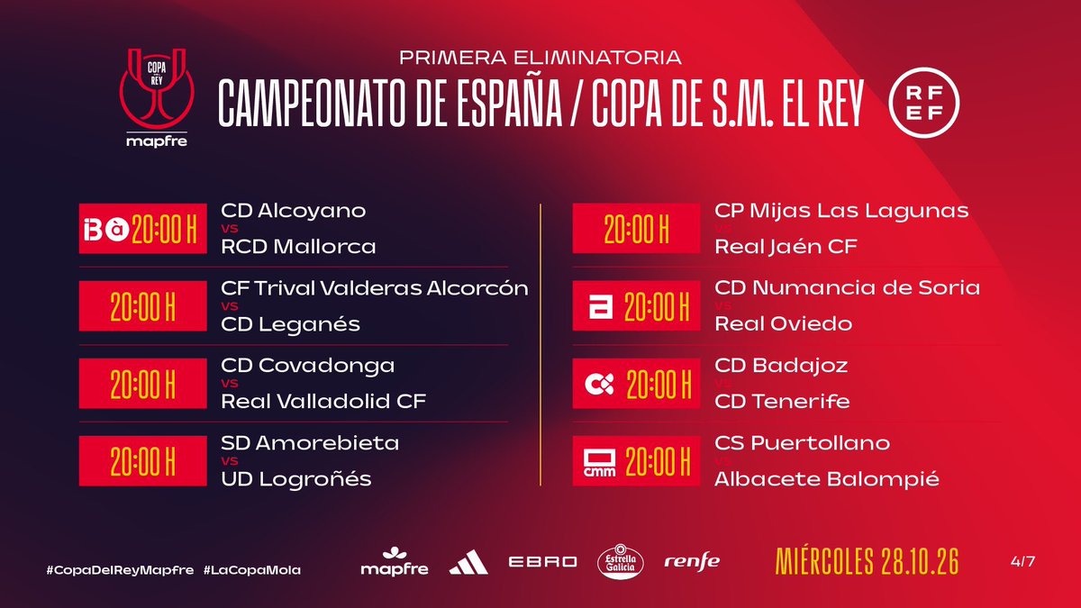 oviedismo's tweet photo. Numancia - #RealOviedo, miércoles 28, 20 h
📺 Televisado en @RTPAOficial
#CopaDelRey https://t.co/aTkexkpkuw