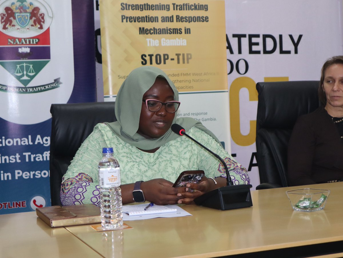 NaatipG's tweet photo. NAATIP has launched a three-day validation workshop on The Gambia’s first National TIP+ Strategy, bringing stakeholders together to strengthen prevention, victim protection, and prosecution of traffickers.
Together, let’s end human trafficking!
#NAATIP #EndHumanTrafficking https://t.co/QQHGgFe0D0