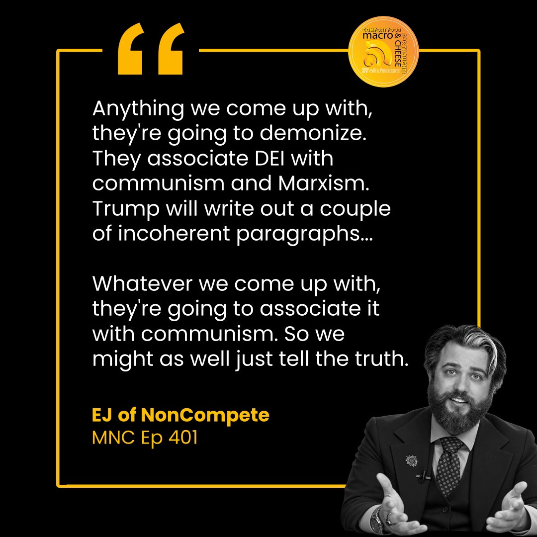 CheeseMacro's tweet photo. Episode 401 – Why Won’t They Say Capitalism? with EJ of NonCompete Coop

#Substack: https://t.co/7L2jWJnli8

https://t.co/dSYB9QjsU3 https://t.co/uC2Q6askFQ