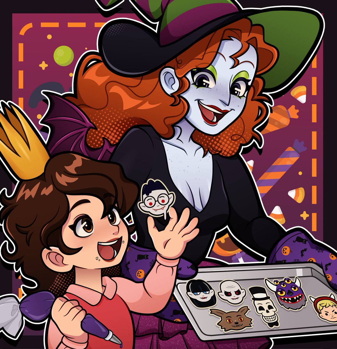 sugarwurm's tweet photo. Another year, another visit from your favorite Scary Godmother! 🎃🍭 https://t.co/13uUcUIl3T