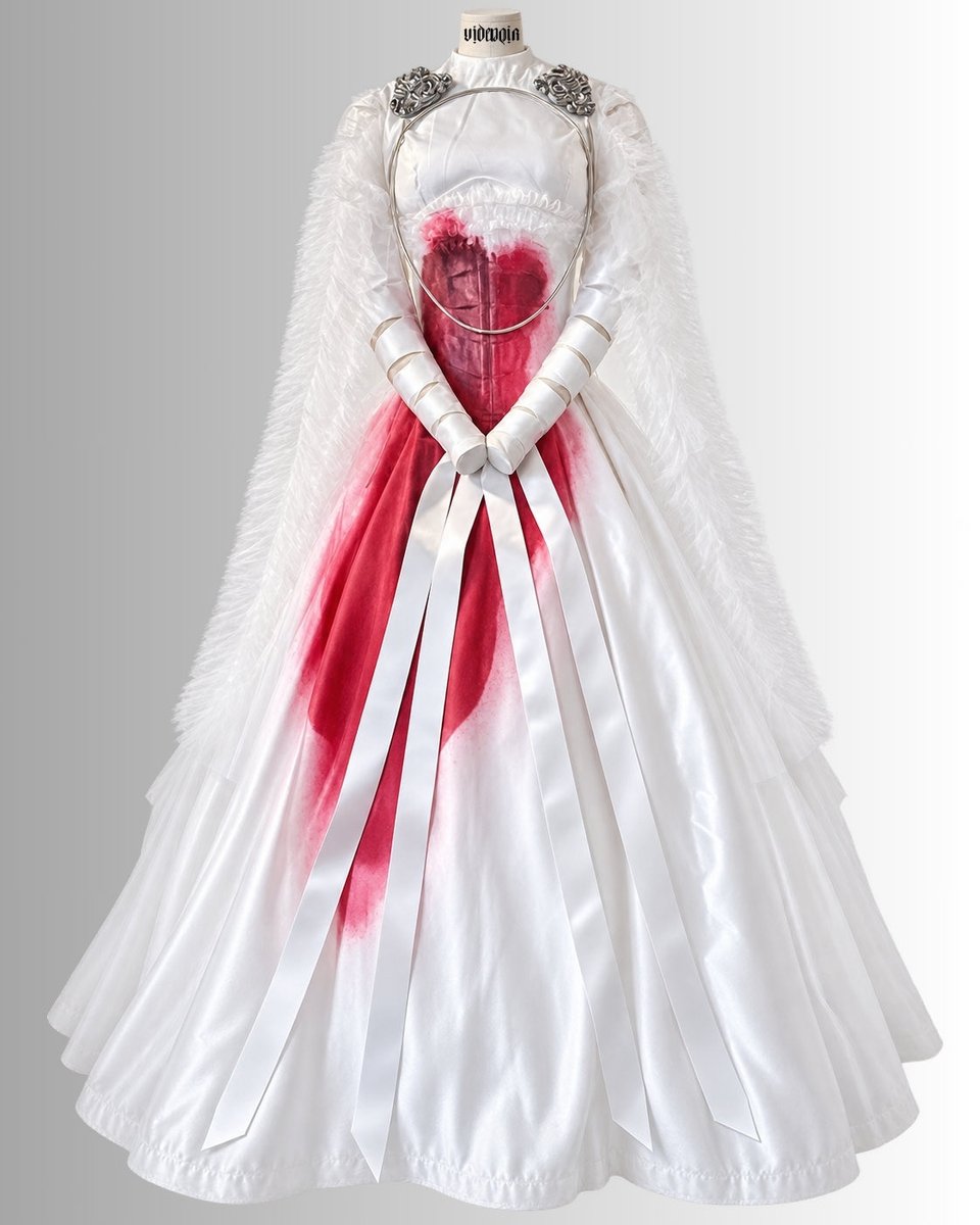 videnoircouture's tweet photo. Custom Frankenstein wedding gown.
Inspired by Elizabeth’s blood-stained bridal look, with corsetry, layered tulle and 3d printed details.
#videnoir #frankenstein #gothiccouture #customcostume #handmadeinitaly https://t.co/wK0TlIWyYt