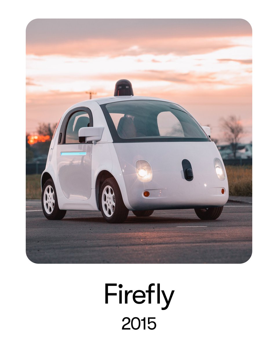 Waymo's tweet photo. Like looking at a yearbook. They grow up so fast. https://t.co/meuLMWYeMu