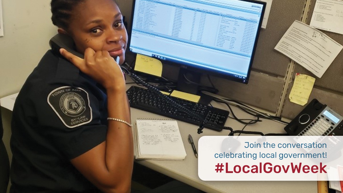TownOfAjax's tweet photo. #TOA Department Spotlight for #LocalGovWeek – Corporate Services – what services do they provide?

- HR Services
- Customer Services
- Legislative Services
- By-law Services
- Technology &amp; Innovation Services
- And more! https://t.co/VpZJX6ZBbO