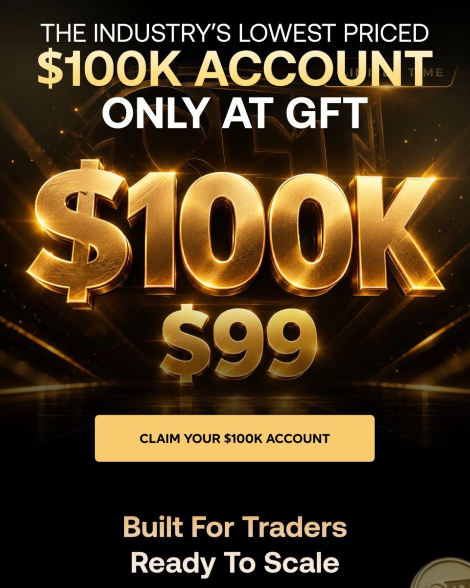 lordzitu's tweet photo. 🚨 $100K account for just $99? 

@GoatFunded is making big dreams flow! 

Low entry, big goals ready to grow? 

🔗 Claim yours here: https://t.co/iJ1yTmF68j

If you’re serious about trading and ready to prove your skills, this is 100% worth checking out. https://t.co/VSjeHyyMGa