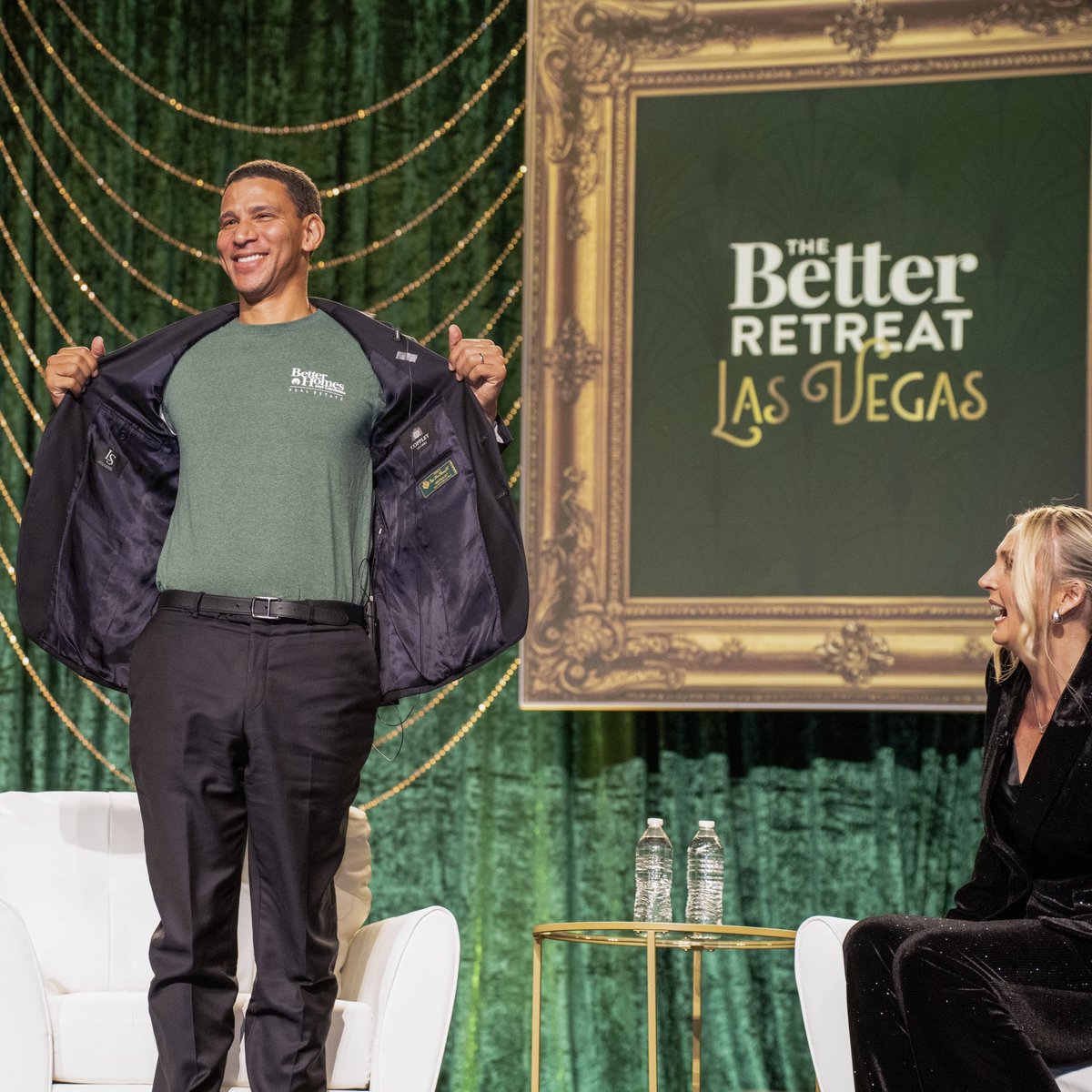 RobReffkin's tweet photo. It was a pleasure sitting down with Ginger Wilcox, President of Better Homes and Gardens Real Estate, yesterday at The Better Retreat in Las Vegas. The energy, connection, and commitment to showing up for one another are what make this network special. Thank you, Ginger, for having me!