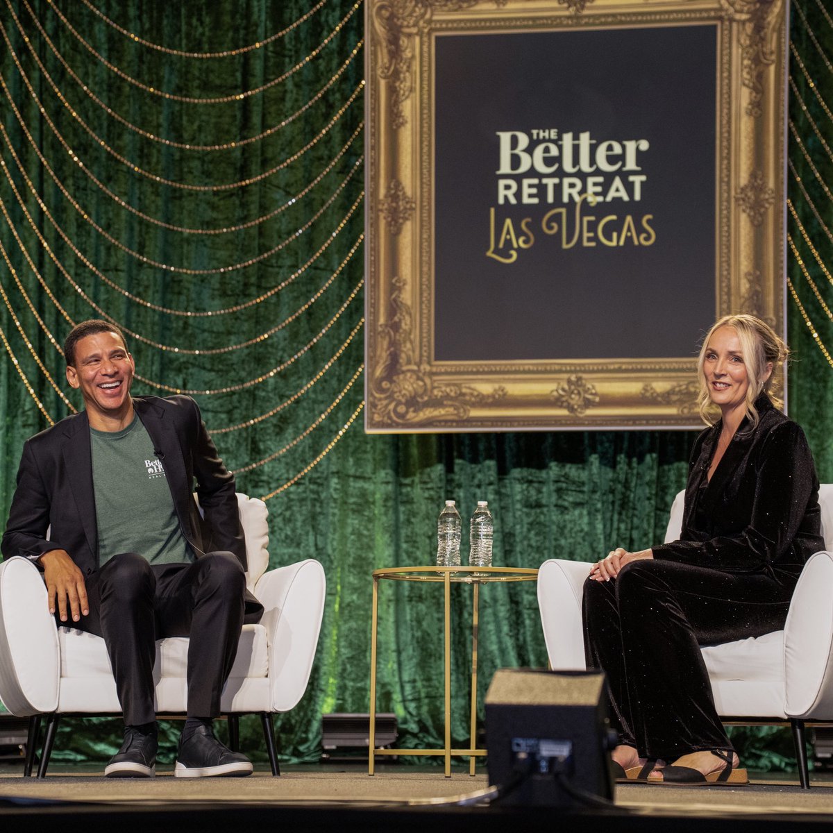 RobReffkin's tweet photo. It was a pleasure sitting down with Ginger Wilcox, President of Better Homes and Gardens Real Estate, yesterday at The Better Retreat in Las Vegas. The energy, connection, and commitment to showing up for one another are what make this network special. Thank you, Ginger, for having me!