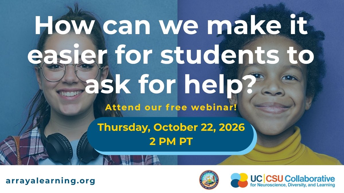 UCCSUcollab's tweet photo. How do we create a school community where every student feels safe?

Join us THIS THURSDAY, OCTOBER 22, at 2 PM PT to explore the new SB 939 Resource Toolkit developed by undergraduate students that offers accessible, student-centered resources.

Register: https://t.co/AXmqaWfMo7 https://t.co/Uo56lGliCh