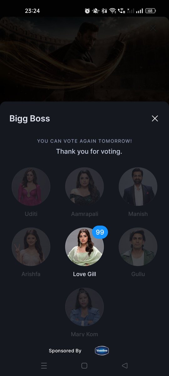 Eleven564's tweet photo. Vote now, vote for Love! ❤️ #LoveGill #BiggBoss20 #BB20 https://t.co/YHMwylEMEY