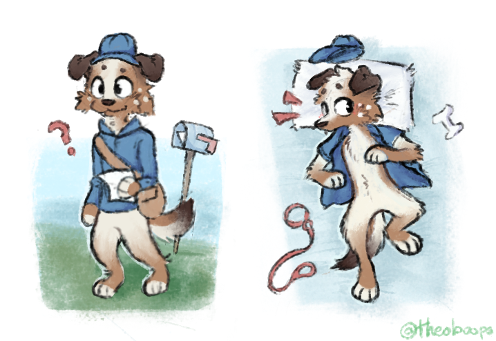 theoboops's tweet photo. if you give a mailpup a letter https://t.co/jaDbjoii2B