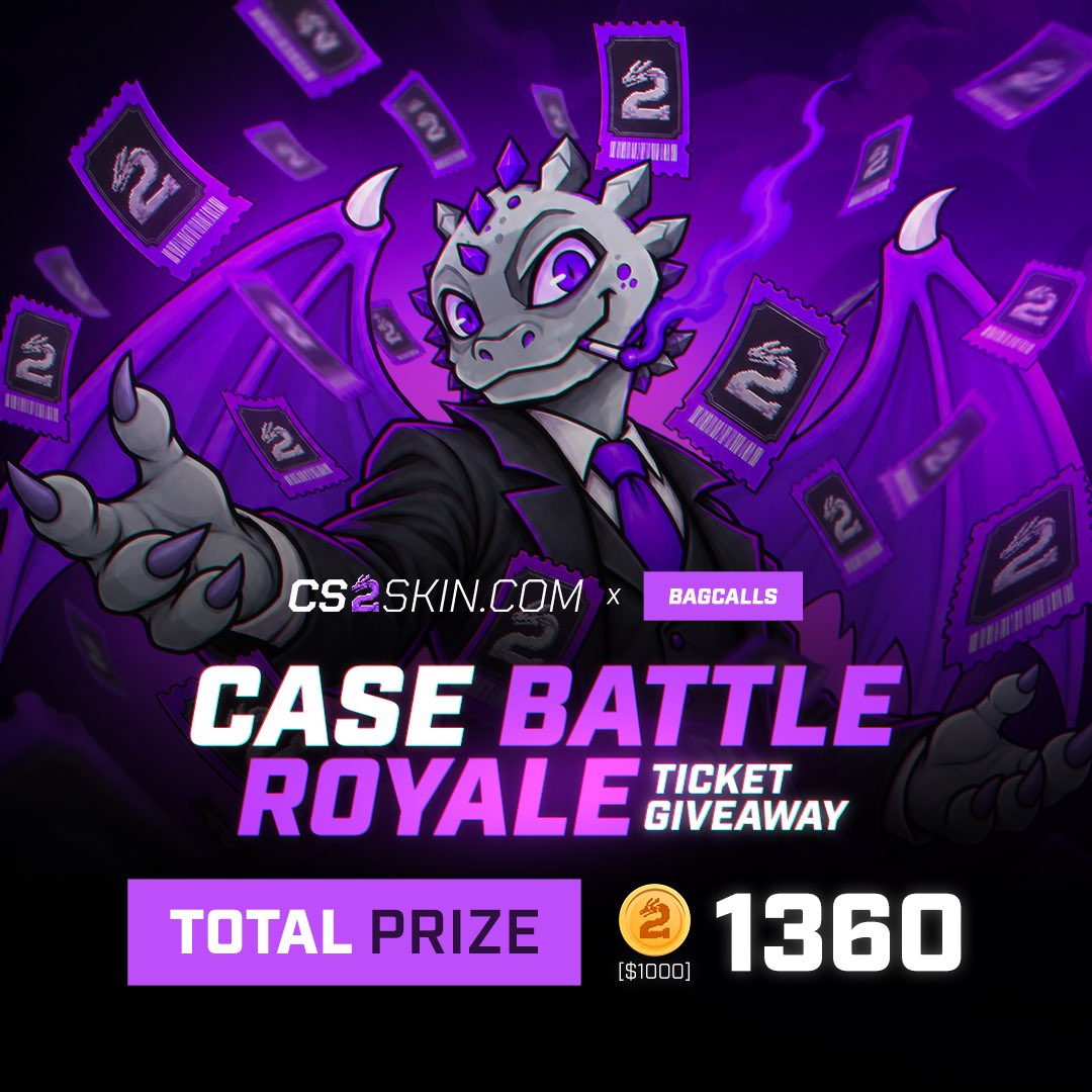 BagCalls's tweet photo. CS2skin is hosting a free $1000 Case Battle Royale tournament on site right now!!! 

rt + username tipping $100 to one person on there!! 

https://t.co/jAGlmVPV4g https://t.co/cL3wOdLXQb