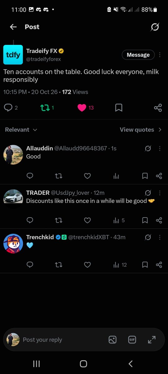 Allaudd96648367's tweet photo. @fondinho7 @tradeifyforex All Done
#malik https://t.co/uEa3ev9ml5