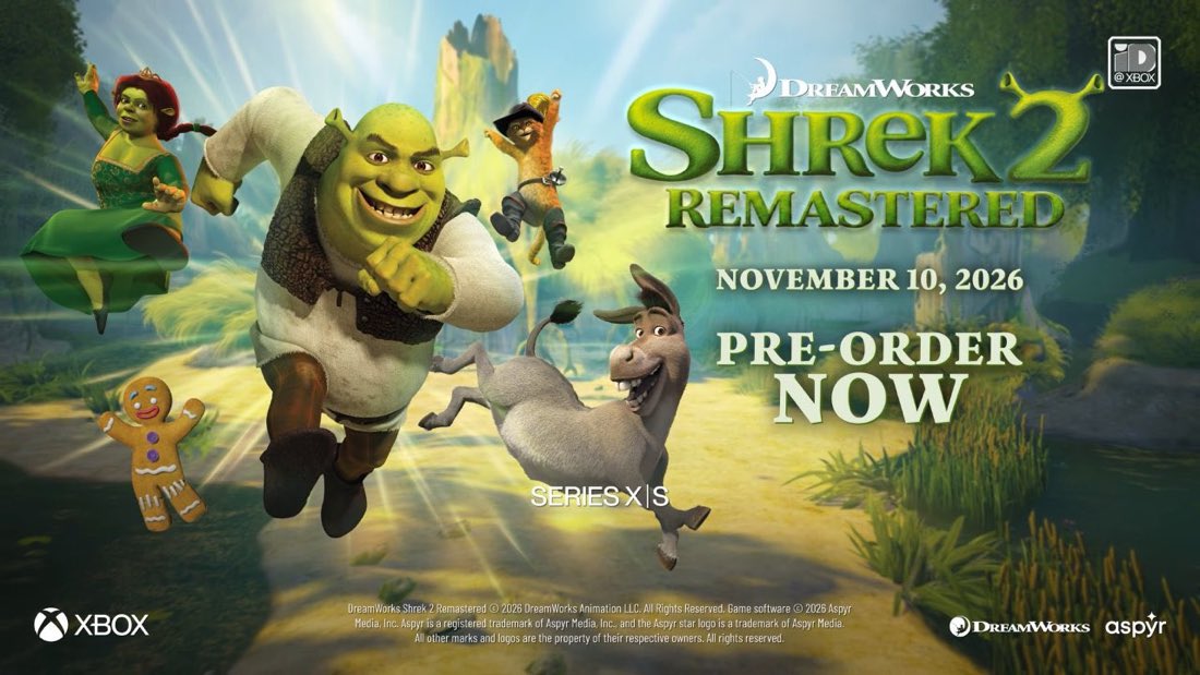 Platinside's tweet photo. 🚨 SHREK EST DE RETOUR ! 🟢

Le jeu SHREK 2: REMASTERED sortira le 10 novembre prochain

Le retour d’un jeu culte de notre enfance, plus de 20 ans après ! 🤩 https://t.co/17Zx7DMyLB