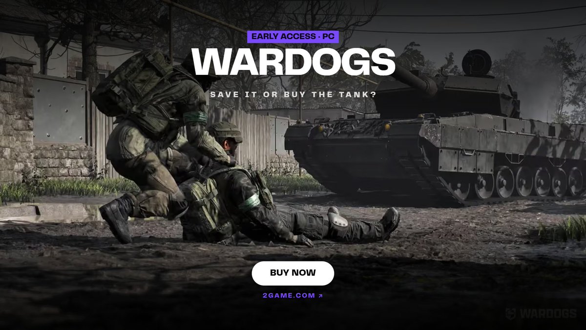 2game's tweet photo. Some players save their cash for later.
Some show up in a tank.

WARDOGS is in Early Access on PC at 2Game https://t.co/g2McM4IJ5T