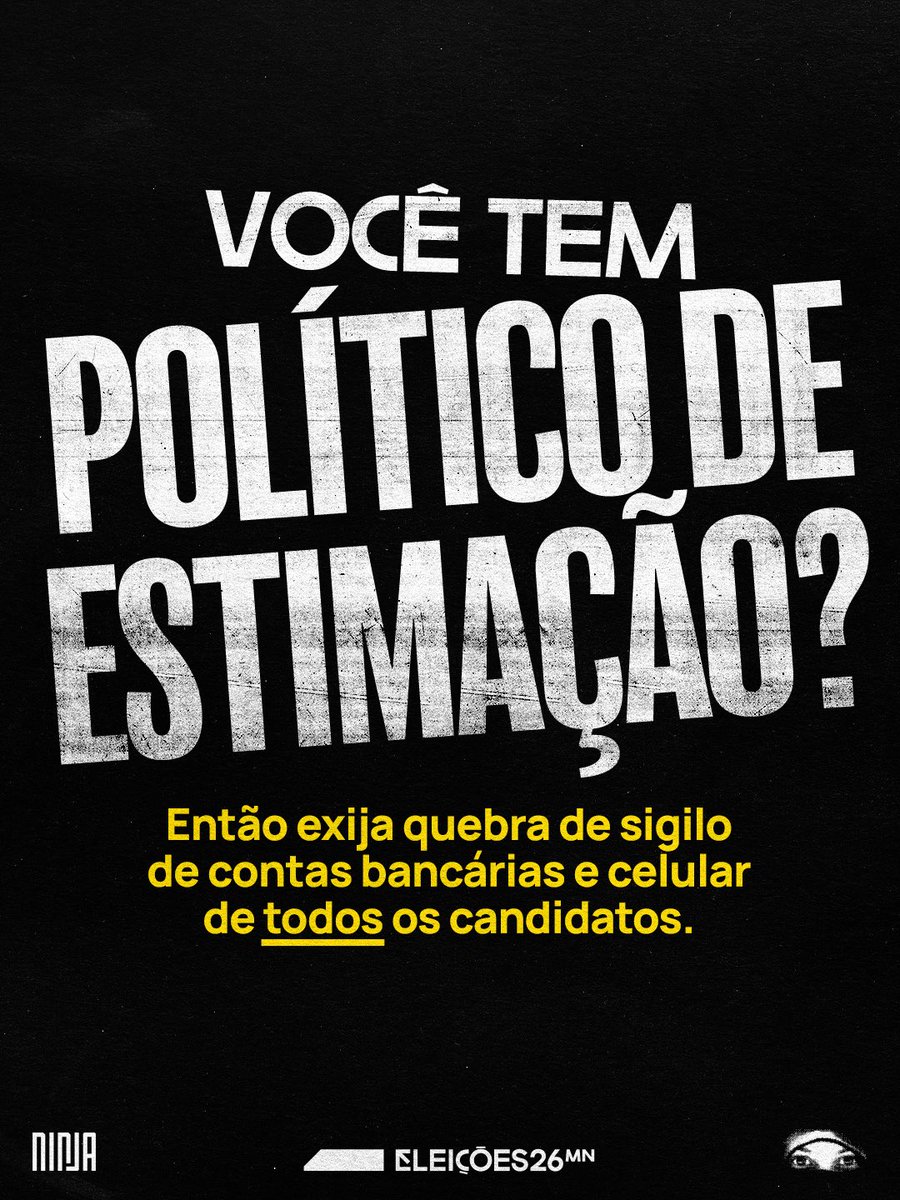 MidiaNINJA's tweet photo. Você, eleitor de Flávio, não acha estranho que quem se diz tão correto, tenha medo de abrir o seu sigilo bancário e telefônico? Afinal, quem não deve não teme.
#AbreOSigiloFlavioBolsonaro https://t.co/8w2h3UJKK3