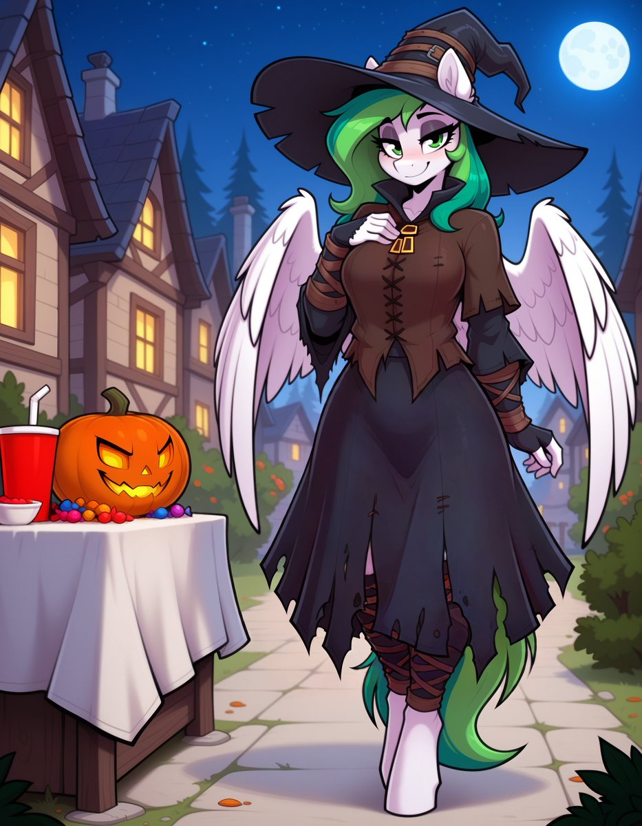 _TheFunCave's tweet photo. Greenheart as Karla the witch!
#mlp #mlpoc #oc #darksouls #aifurryart #furryaiart #mlpai #aiart https://t.co/y1qKwNbxNW