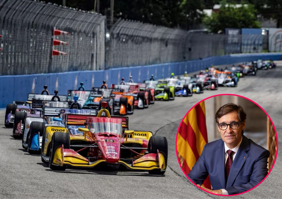 SoyMotor's tweet photo. 🚨La llegada de la IndyCar al @Circuitcat_es, empeño del presidente de la Generalitat

➡️Salvador Illa ha sido el principal valedor de que la IndyCar corra en el Circuit, según ha podido saber @SoyMotor 

#IndyCar https://t.co/X8uifk6UBE