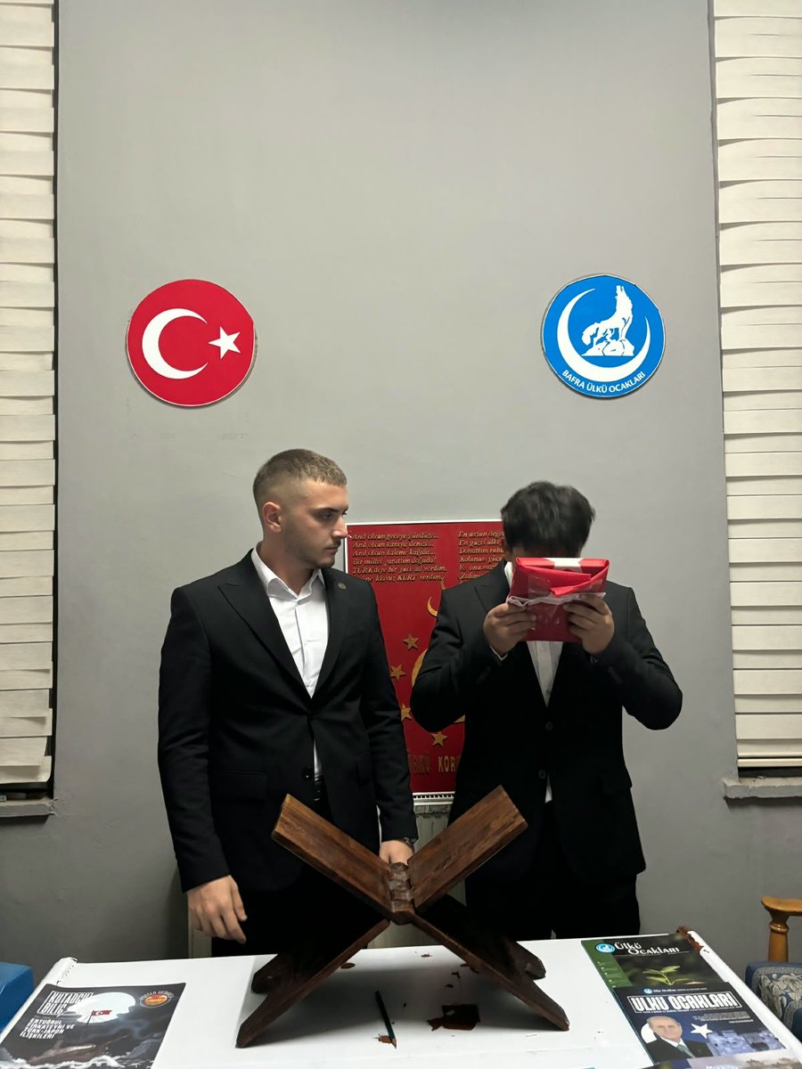 Bafraocakkk's tweet photo. ATAMA! 

Bafra Ülkü Ocakları Başkanımız Ceyhan Düzgün'ün tensipleri ile Ortaöğretim Birim Başkanımız Eyüp Yasin Turan tarafından; 

•Bafra Mesleki ve Teknik Anadolu Lisesi Başkanlığına Kaan Alaca,
•İsmail Ahıskalı Mesleki Eğitim Merkezi Başkanlığına Emirhan Erken, https://t.co/Sy6jZvkVqg