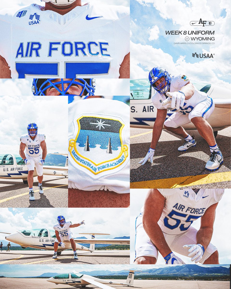 AF_Football's tweet photo. It’s all in the 𝗱𝗲𝘁𝗮𝗶𝗹𝘀 👀

#FlyFightWin | @USAA https://t.co/wOlEYPv1Hu