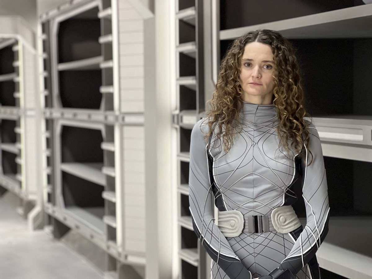 Dean_Devlin's tweet photo. Happiest of birthdays to the amazing Christie Burke! Thank you for leading our space adventure for the last three seasons! https://t.co/8l39jZ8VzS