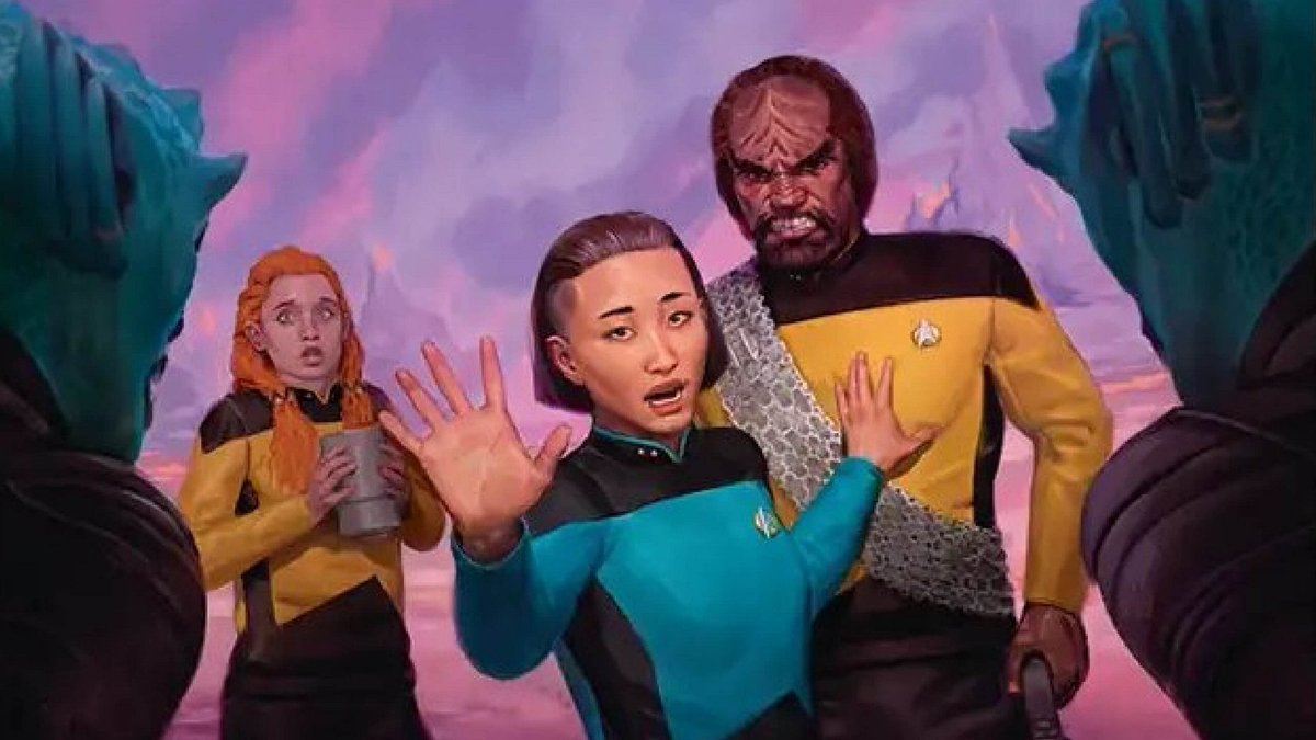 TechRaptor's tweet photo. Take a look at the hottest new details about the upcoming Magic: The Gathering Star Trek cards and key new mechanics appearing in the set techraptor.​net/tabletop/news/magic-gathering-star-trek-mechanics-shown-off-in-debut https://t.co/JWeqpRCWrU