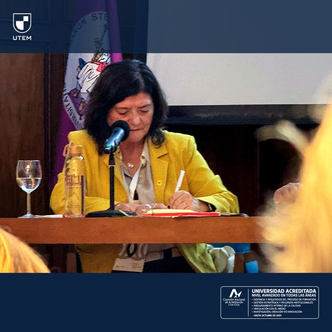 utem's tweet photo. #RepresentantesUTEM | La rectora y presidenta de las @uestatales , @Mpdurans , moderó el panel "Inteligencia Artificial y desafíos de la educación superior, como parte del II Encuentro de Rectoras y Rectores España–Chile", que tiene lugar en la Universidad de La Laguna, Tenerife. https://t.co/49eLqB8fma