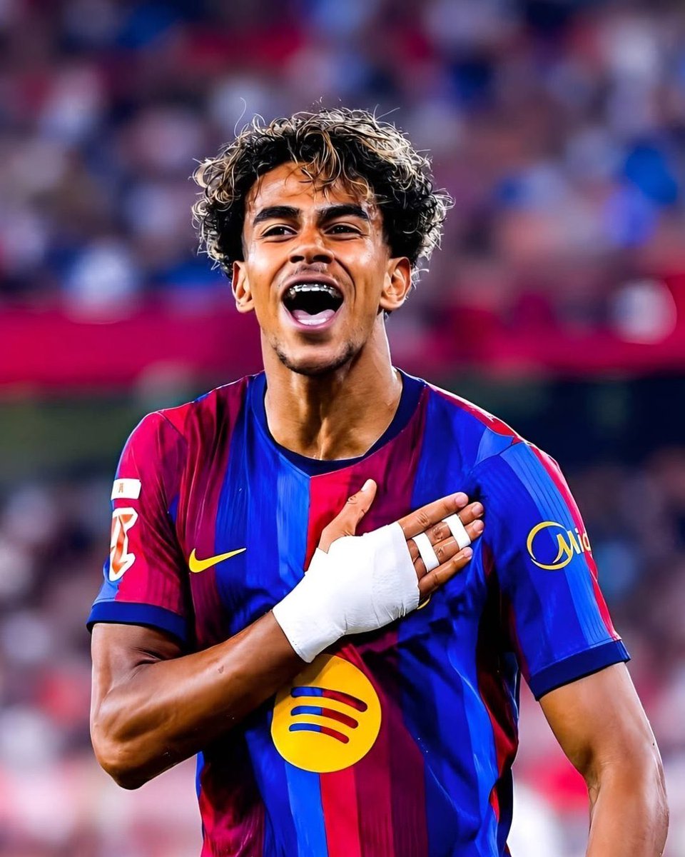 centregoals's tweet photo. 🚨🚨| NEW: Lamine Yamal plays tonight in his 𝟐𝟎𝟎𝐓𝐇 𝐌𝐀𝐓𝐂𝐇 of his career. 💙❤️🇪🇸 https://t.co/DOfbj8TJ7o