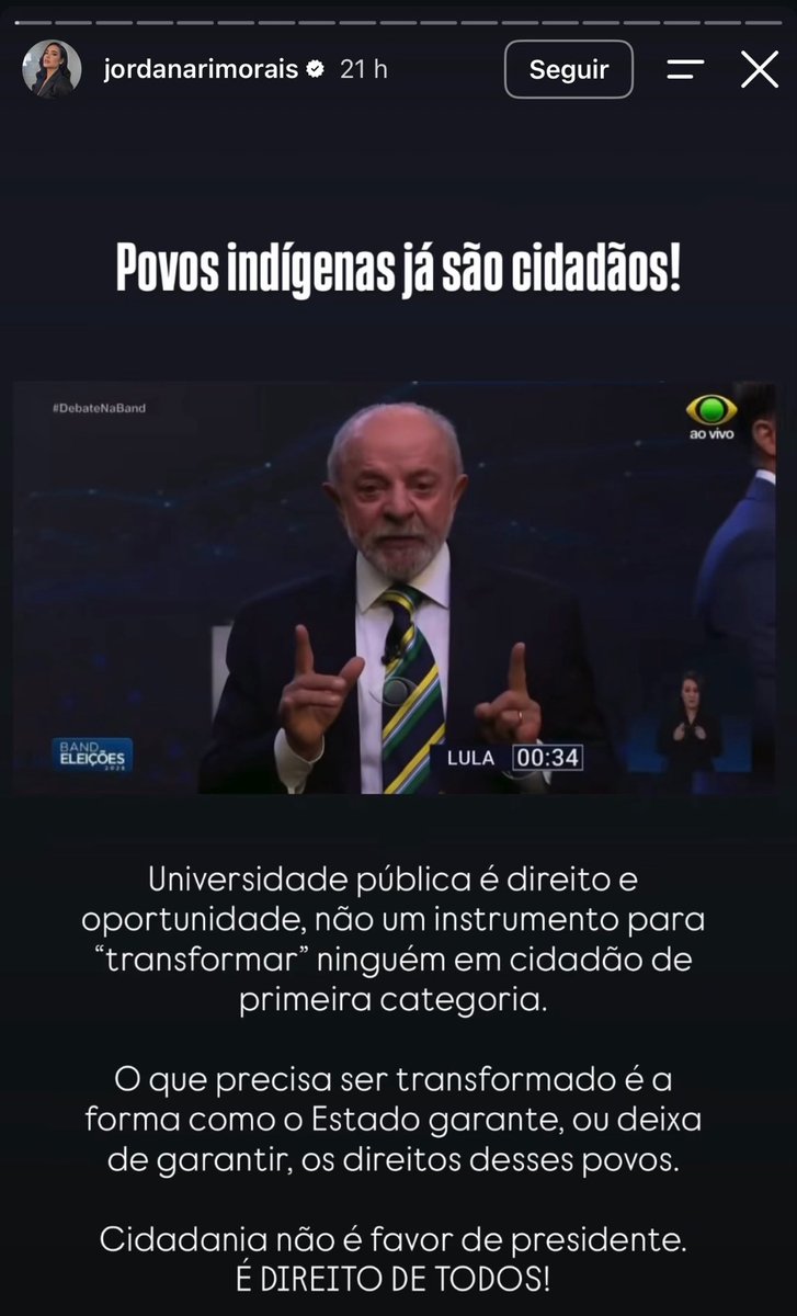 celiaxakriaba's tweet photo. Dizer que povos indígenas já são cidadãos é fácil. Quero ver defender o direito de nossos povos à educação, à autonomia e ao futuro. A Universidade Indígena é reparação histórica! É preciso entender a importância das políticas de inclusão antes de questioná-las. #LULAVAIVENCER https://t.co/ZNtkN5Vvgu