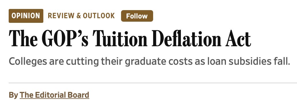 EDSecMcMahon's tweet photo. Thanks to the leadership of @POTUS and Congress on @TaxCuts we are already seeing colleges LOWER the cost of tuition! https://t.co/kqzfnyqL3N