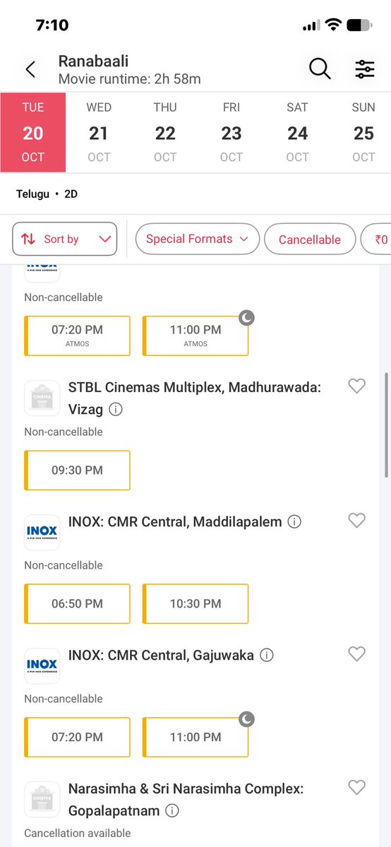 reddyysrishanth's tweet photo. Vanekka ranabaali all most all shows full @TheDeverakonda Vizag lo endhi anna nee power https://t.co/jbpEGxhrig