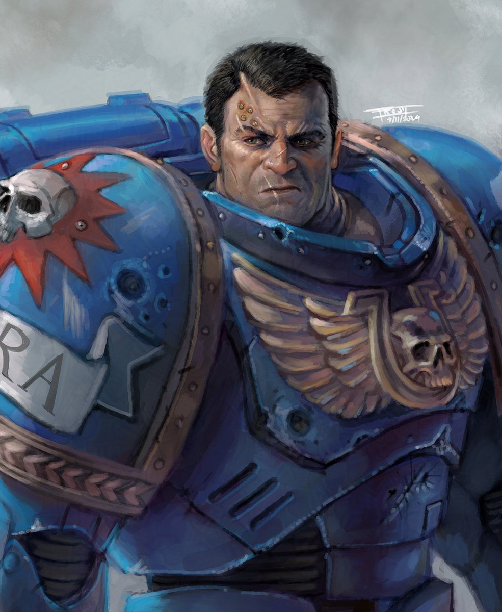 FrostLlamzon's tweet photo. Demetrian Titus
Space Marine 2 Fan art https://t.co/rV3rQofwHd