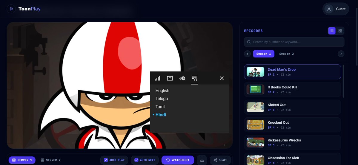 leviackermanft's tweet photo. AFTER SEARCHING FOR SO LONG, I FINALLY FOUND IT.😭

ToonPlay is the best place for childhood cartoons & anime:
• Ben 10, Beyblade, Shinchan, Pokémon & more
• Multiple languages
• Free, high-quality streams
My inner child is SCREAMING 🥹❤️

https://t.co/g0GWC23FRT