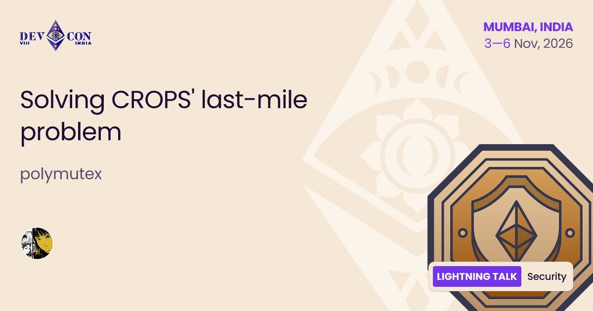 walletbeat's tweet photo. Solving CROPS' last-mile problem

Walletbeat contributor @polymutex will take the stage at @EFDevcon on Futures Worth Building track 👇

In this talk, polymutex introduces Walletbeat as a public good that aims to shine a light on CROPS' last mile: the access layer. https://t.co/QwsRNdskNA