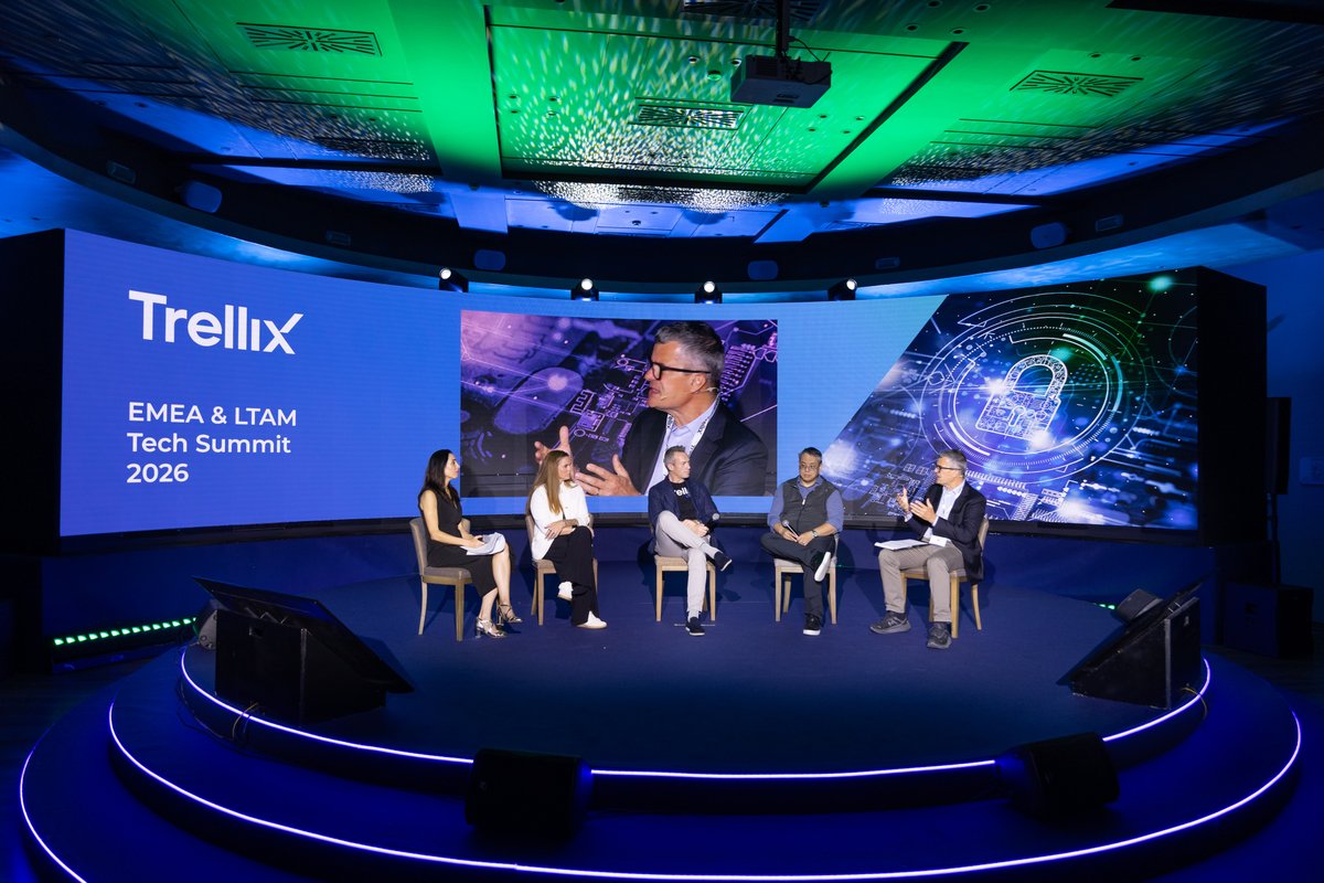 Trellix's tweet photo. The Trellix EMEA &amp; LTAM Tech Summit is officially underway in Athens!

Opening keynotes, partner strategy sessions, and a packed room of security leaders already trading ideas.

What stood out to you today? https://t.co/j55r3EifYF