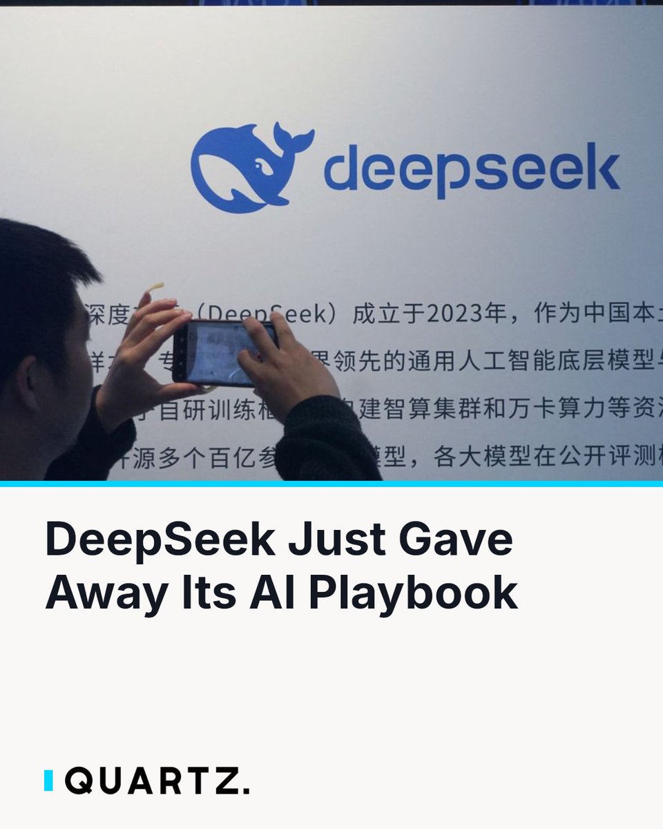 qz's tweet photo. DeepSeek Just Gave Away Its AI Playbook

DeepSeek is open-sourcing DeepInfer, the inference framework powering its large-scale AI production services, a move that exposes techniques most companies guard closely. The relea

https://t.co/IEhrlSWmQY

#DeepSeek #DeepInfer #OpenSource https://t.co/IjGdKsZg8R