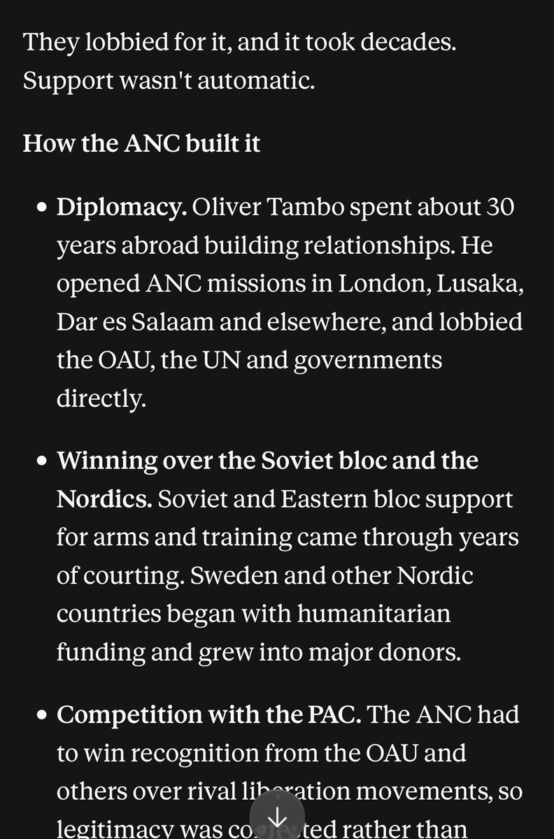 SouthElectsToo's tweet photo. @BlaqNinja @ItumelengM27985 Pleasure from international community didn’t just happen.

They lobbied for it https://t.co/xZIu9DuYfv