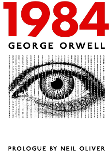 Barthsnotes's tweet photo. The George Orwell book is a special edition of 1984, graced with a new "prologue" by Neil Oliver. https://t.co/x7c0sx2zdR