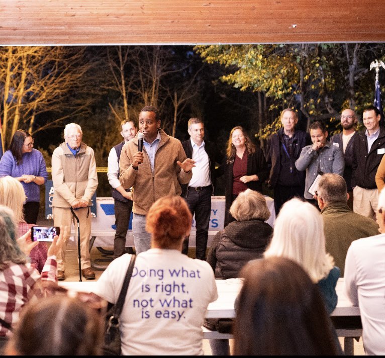 JoeNeguse's tweet photo. Grateful to visit with so many friends in Loveland last night on Day 5 of the @coloradodems bus tour. 

I’ve been proud to serve the people of Larimer County &amp; deliver results, from Estes Park to Loveland, and Wellington to Fort Collins — and we’re just getting started! https://t.co/Tt27gsACYh